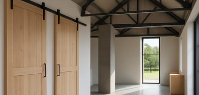 Apartment in rural style modern barns