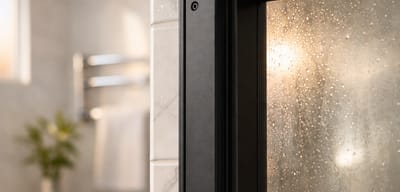 Wie man eine 100 % wasserdichte Türzarge Hydro Protect ohne Renovierung des Badezimmers austauscht.