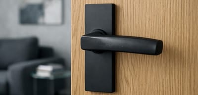 Door handles are an important element of apartment decor.