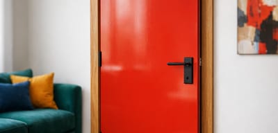 farbige Türen reichhaltige Palette an Möglichkeiten