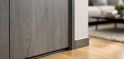 Gray doors and flooring. How to match the shade of the floor to gray doors?